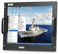 Military Box Rackmount Monitor Model # 2437AC, 20.1