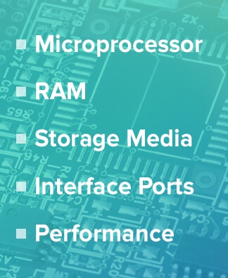 Graphic on computer parts