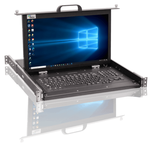 Our New 2445 Rugged 1U Rackmount LCD Monitor & Keyboard Drawer - Daisy ...