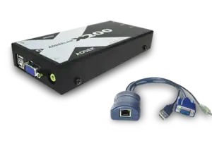 Rugged KVM extender for industrial safety applications