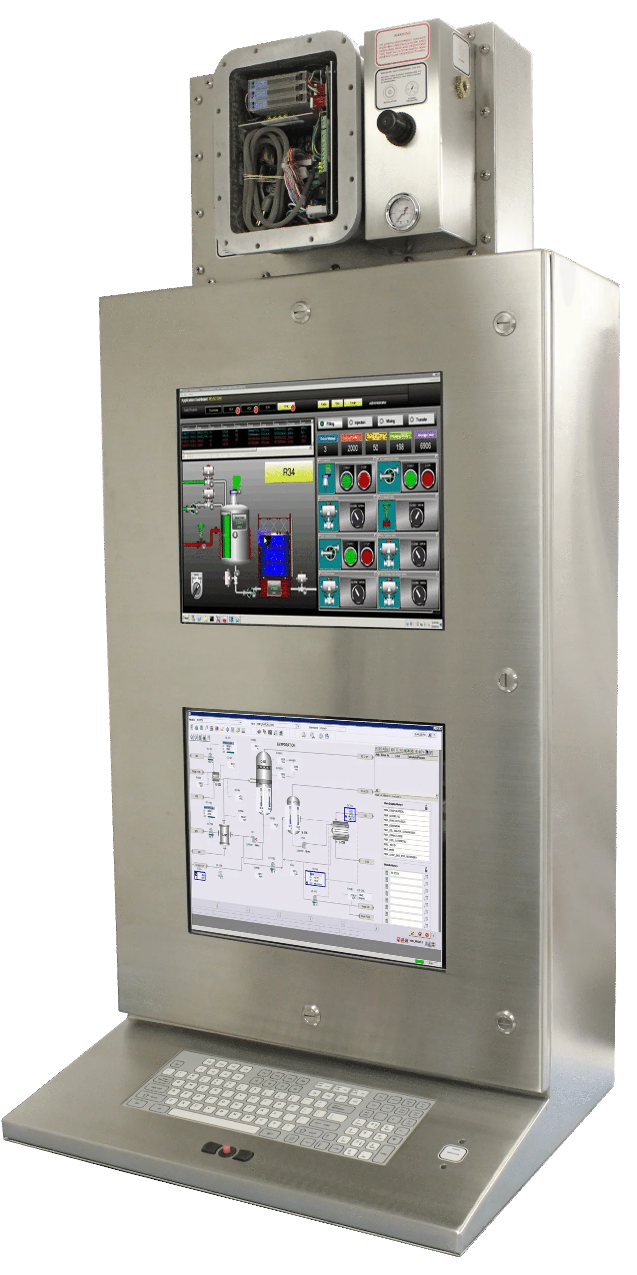 Double Monitor Timelogger Unit